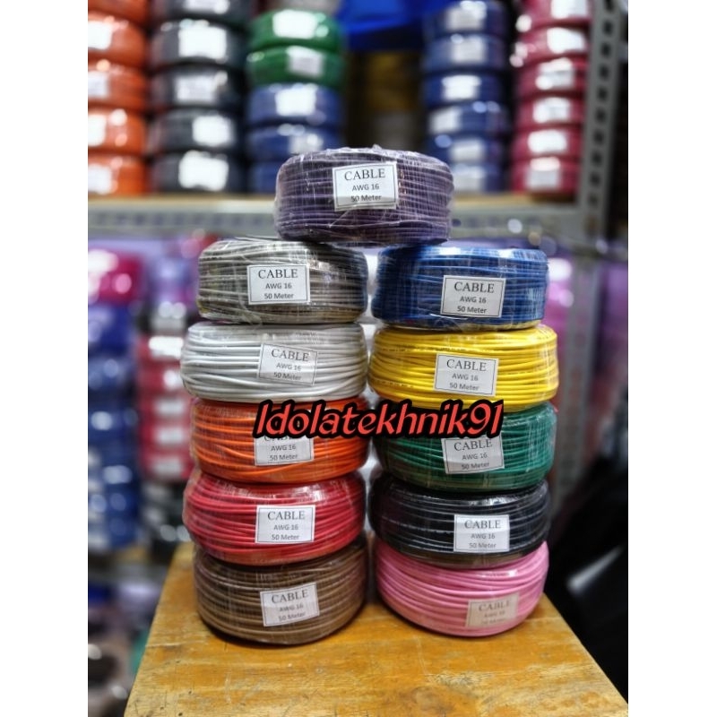 KABEL SERABUT AWG 16 AWG16 50 METER / 1 ROLL