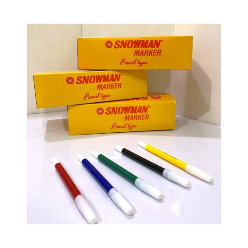 

Spidol Warna Snowman 1A Kecil Warna Hitam Biru Merah Kuning Hijau - 1Pcs