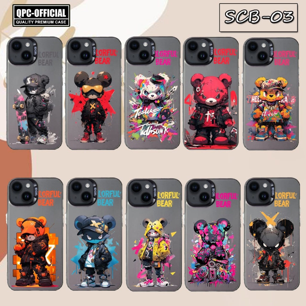 Case hp untuk Oppo F11 Oppo F1S Oppo F5 Oppo F7   Case Wonderful Bear SCB-3 Case Hologram Imd