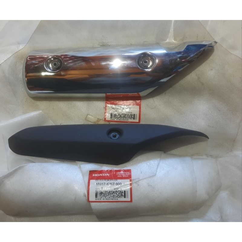18317 18318 KWZ 900 COVER TUTUP KNALPOT REVO MATIC SET ORIGINAL AHM