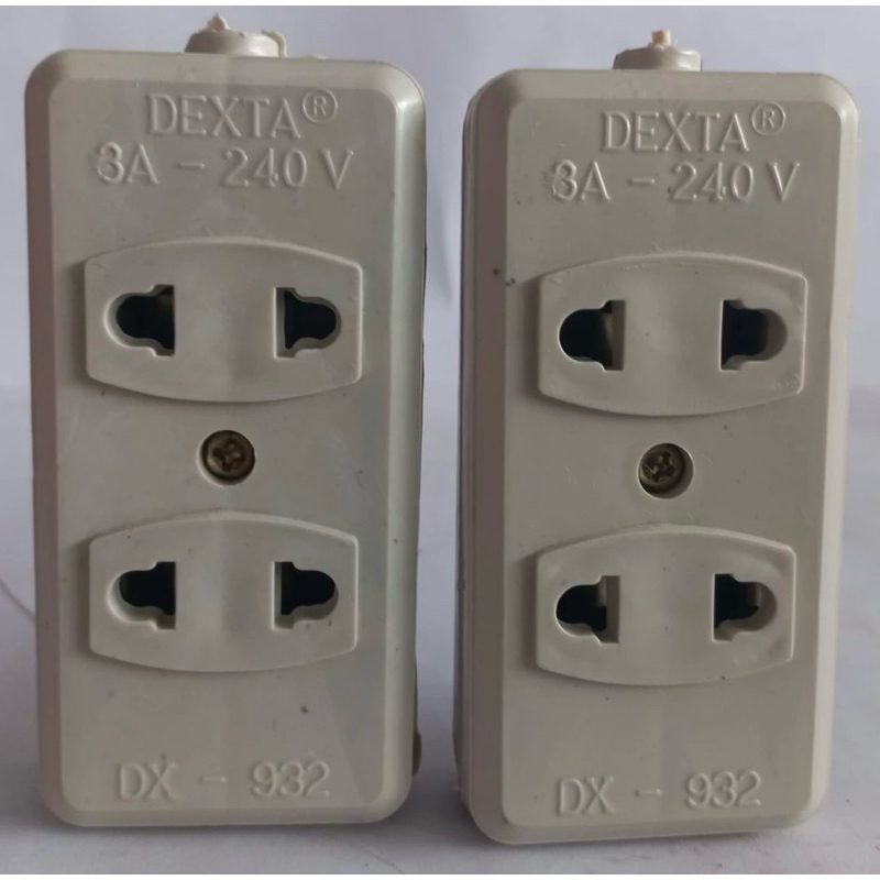 Dexta Stop Kontak Listrik Gepeng 2 Lubang DEXTA DX-932