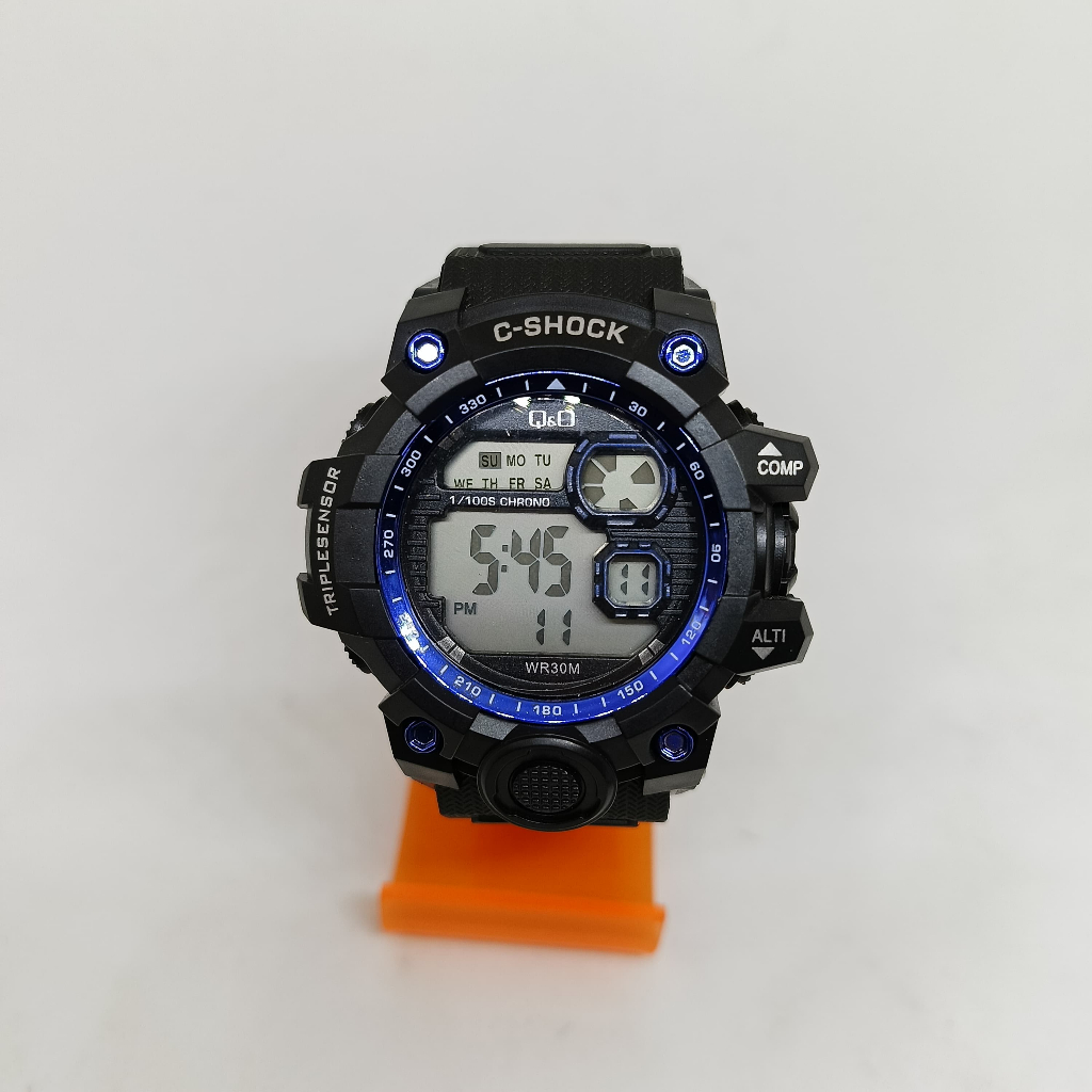 Jam Tangan Sport DIgital C-SHOCK Strap Rubber Hitam Cowok