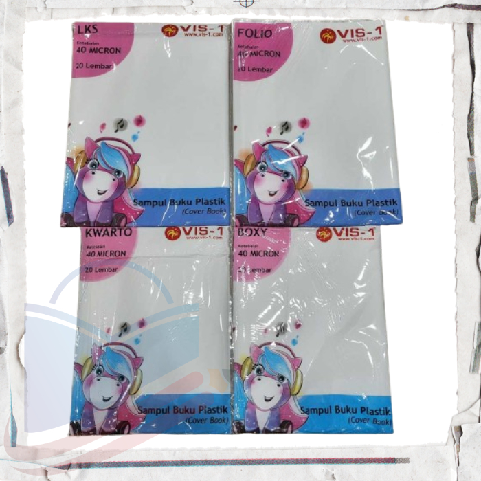 

Sampul Buku Plastik VIS-1 Kwarto OPP Bening 40 mic