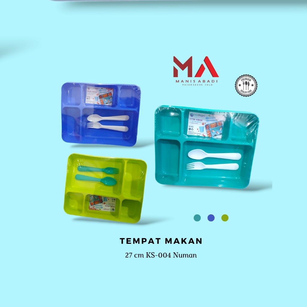 Tempat Makan Numan / Tempat Penyimanan Makanan Anak / Tempat catering / Lunch box 27 cm Numan
