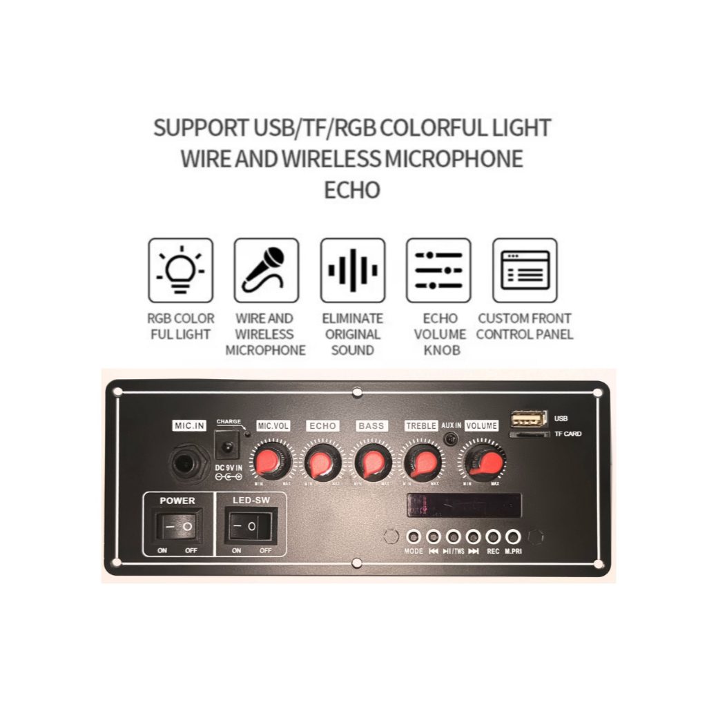 (OML) MP3 PLAYER BLUETOOTH POWER AMPLI AMPLIFIER 2X40W