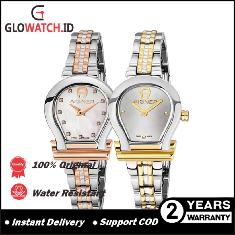 [Promo] Jam Tangan Wanita Aigner AGW.258001 & AGW.258002 Tivoli Due Stainless Strap Original (Garans