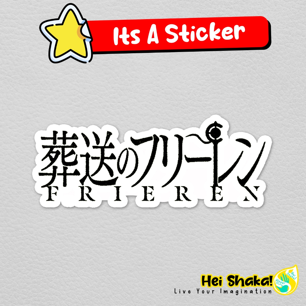 

Stiker Frieren (Sousou no Frieren) Logo Sticker Vinyl Anime Manga Jepang Bahan Anti Air