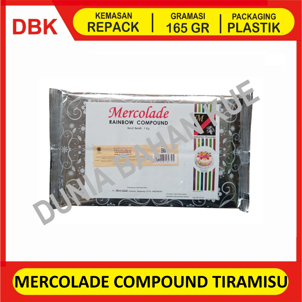 

MERCOLADE RAINBOW COMPOUND TIRAMISU - 165 GR / COKELAT COMPOUND TIRAMISSU