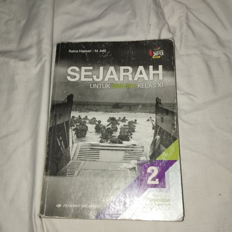 (BEKAS) BUKU SEJARAH kelas 11/XI penerbit erlangga