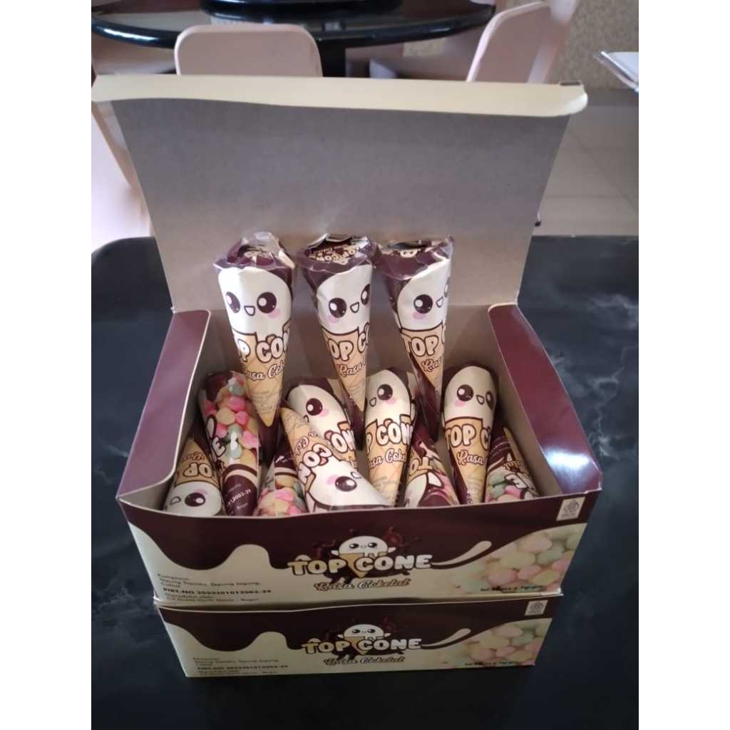 

Top Cone Snack Rasa Cokelat isi 18pcs/pack