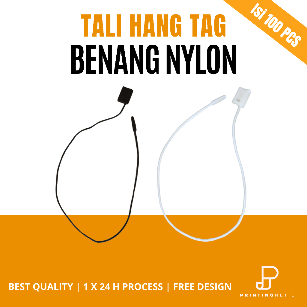 

Tali Hang Tag Benang Nylon / Tali Hang Tag Baju , Fashion , Aksesoris , Hampers ( ISI 100 PCS )
