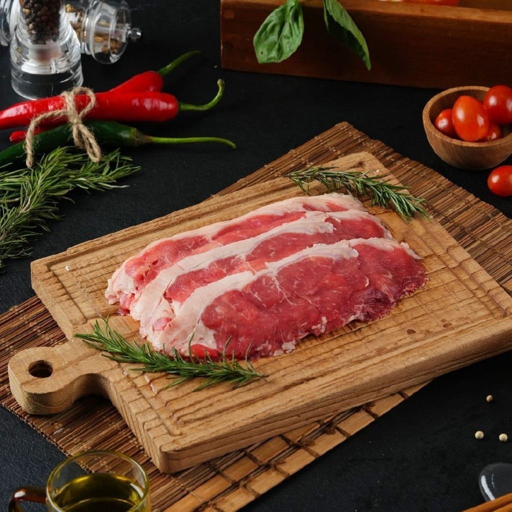 

Sirloin Aus Beef Slice Lean Meat Packaging Only