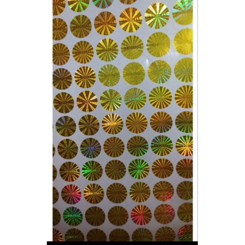 

stiker hologram original 1cmx1cm
