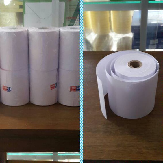 

Kertas struk kasirthermal paperkertas struk thermalroller kasir 6 x 75 1 ply 1 rollpack E9SET4196