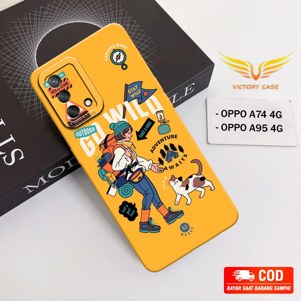 New Aesthetic Case - Softcase Oppo A74 4G / A95 4G - Terbaru - Case Hp Oppo A74 4G / A95 4G - Casing