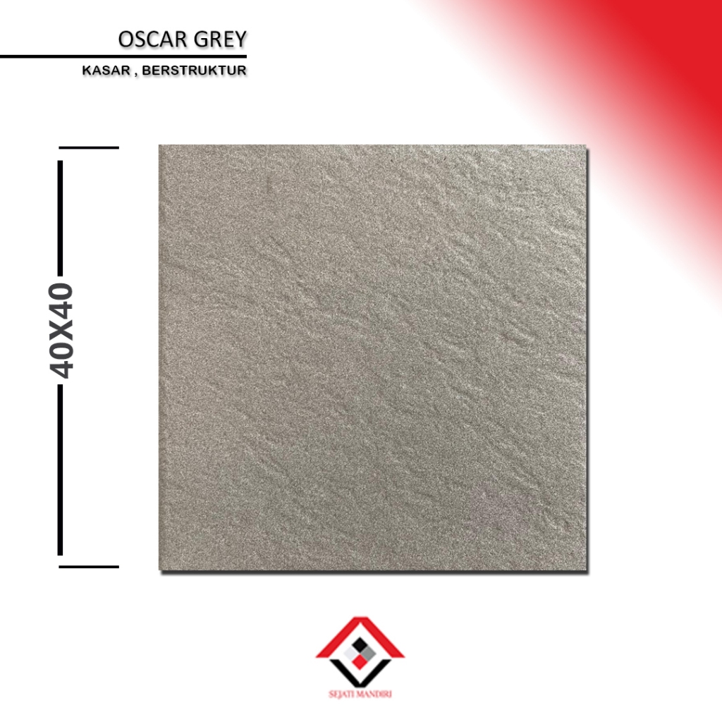 keramik 40x40 motif batu alam - asiatile oscar grey