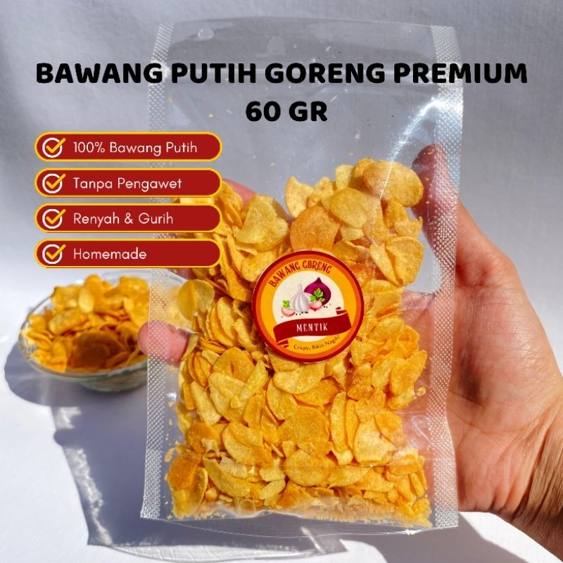 

✨BAWANG GORENG MENTIK✨BAWANG PUTIH GORENG PREMIUM 60 gr