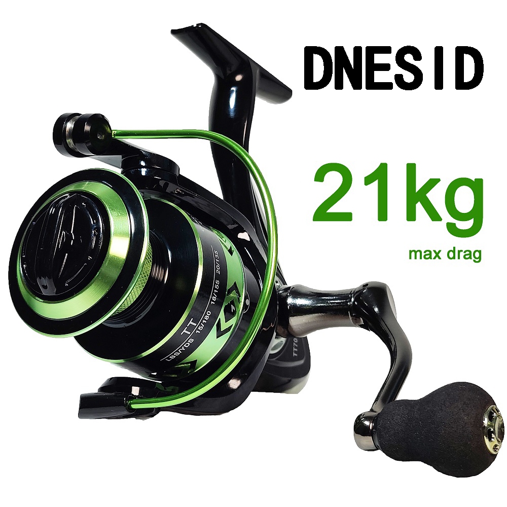 DNESID reel pancing besi 21kg max drag reel kuat murah CNC handle
