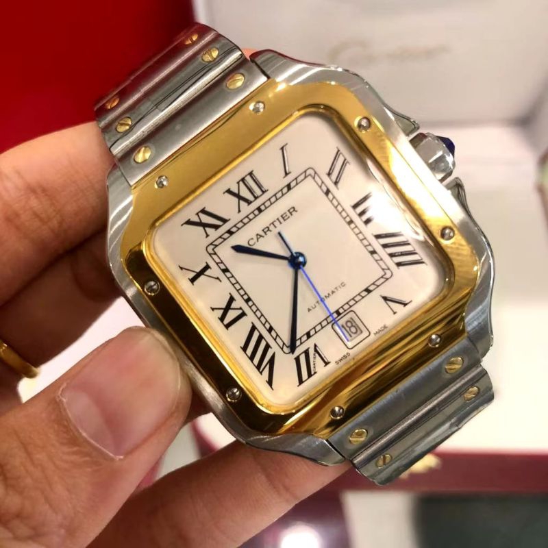 Cartier Santos Combi Gold Automatic Japan Super Quality Diameter Case 40mm #cartier