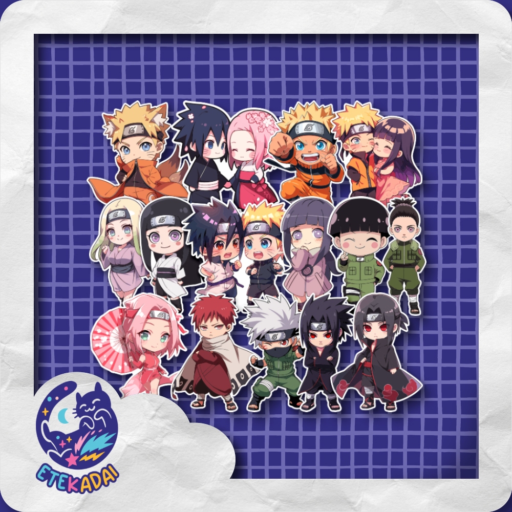 

STIKER PACK BESAR ANIME NARUTO 15 pcs LAPTOP AKSESORIS HP ANTI AIR
