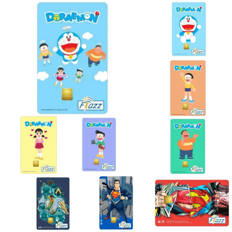 Kartu Flazz BCA Doraemon, Gudetama, Batman, Joker, Superman, Aquaman. GEN 2. Limited Edition. Origin