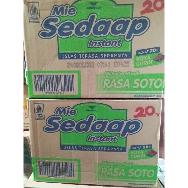 

MIE SEDAAP SOTO KARTON ISI 40pcs