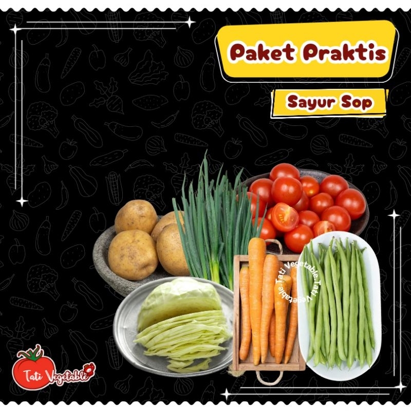 

Paket Hemat Sayur Sop Komplit || Paket Sayur Komplit || Fresh || Sayuran Segar || Tati Vegetable || Groceries || Sayuran Murah Jabodetabek