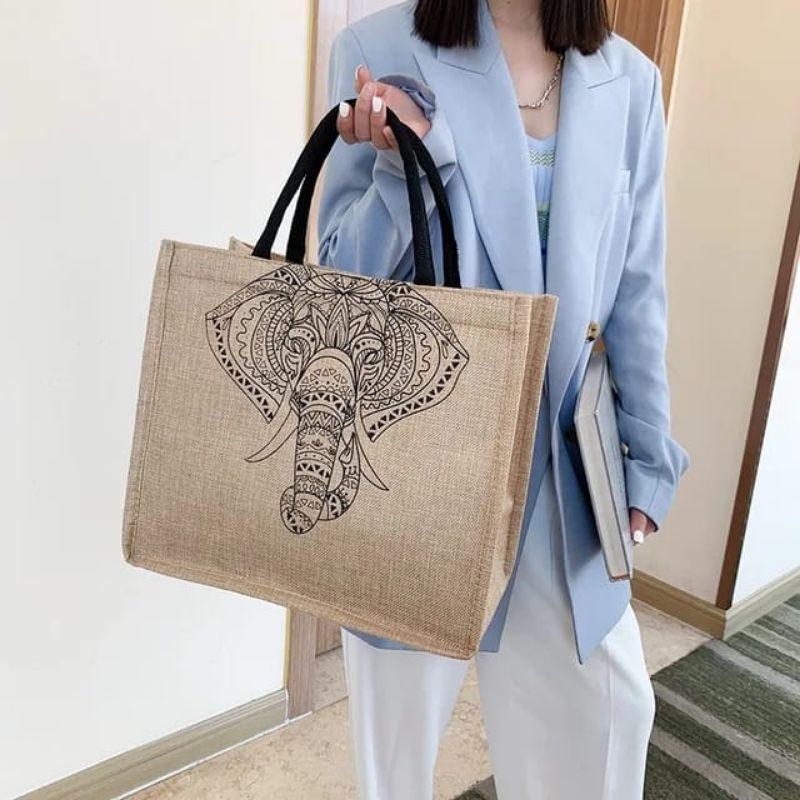 Tas Jinjing ToteBag Tote Bag Kanvas Goni