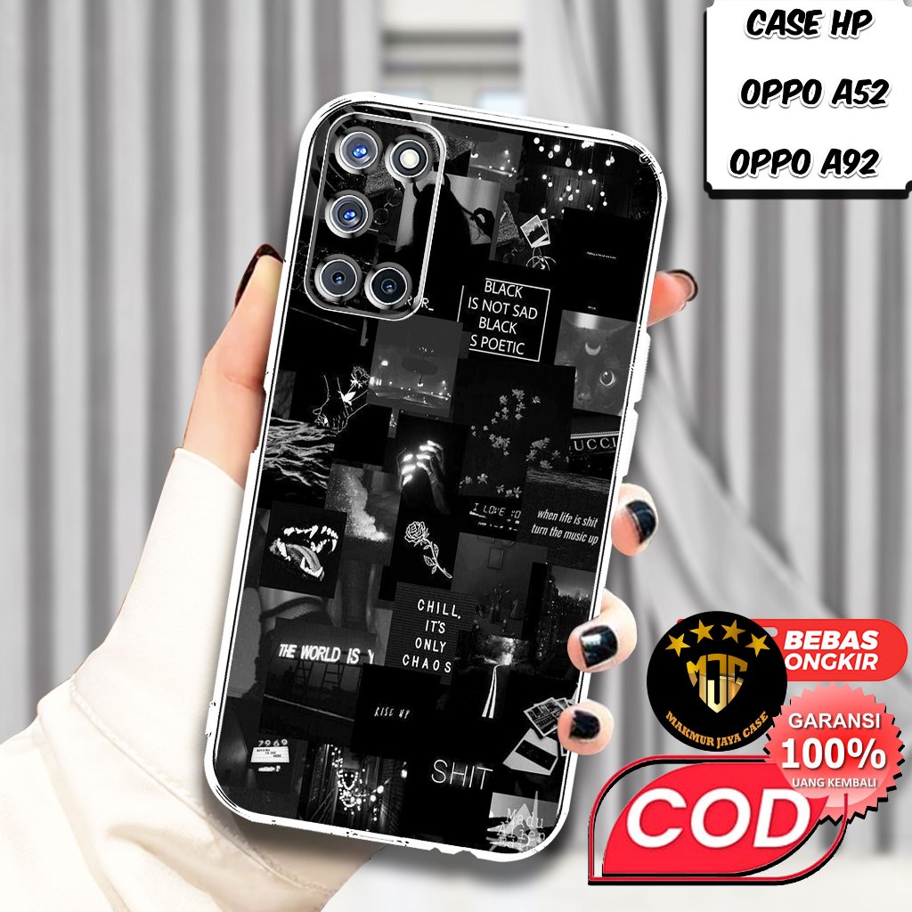 Case OPPO A52 / OPPO A92 - Casing OPPO A52 Motif (BUGBUG) - Softcase Premium Fourside - Bening Trans