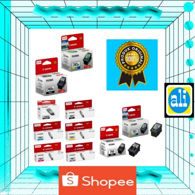 TINTA CANON 740-741 / 740XL-741XL / 780-781 BLACK & COLOR ORIGINAL