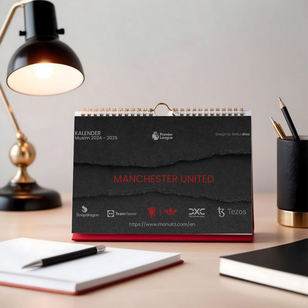 

PROMO Kalender Duduk Aesthetic Liga Inggris 2024 - 2025 custom Manchester United by Semua Bisa