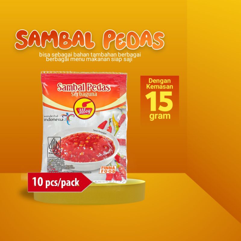 

Sambal pedas / sambal pedas manis sambel pedas terbaik sambel pedas higienis kemasan 15 gram FK farm