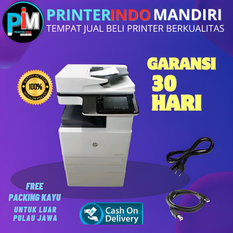 Printer hp LaserJet managed E72535 second murah berkualitas hasil lelangan kantor terbaik
