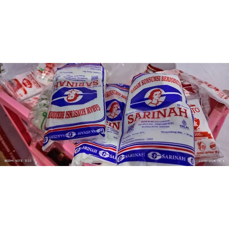 

garam sarina 200gr 5.500 / 3 pcs