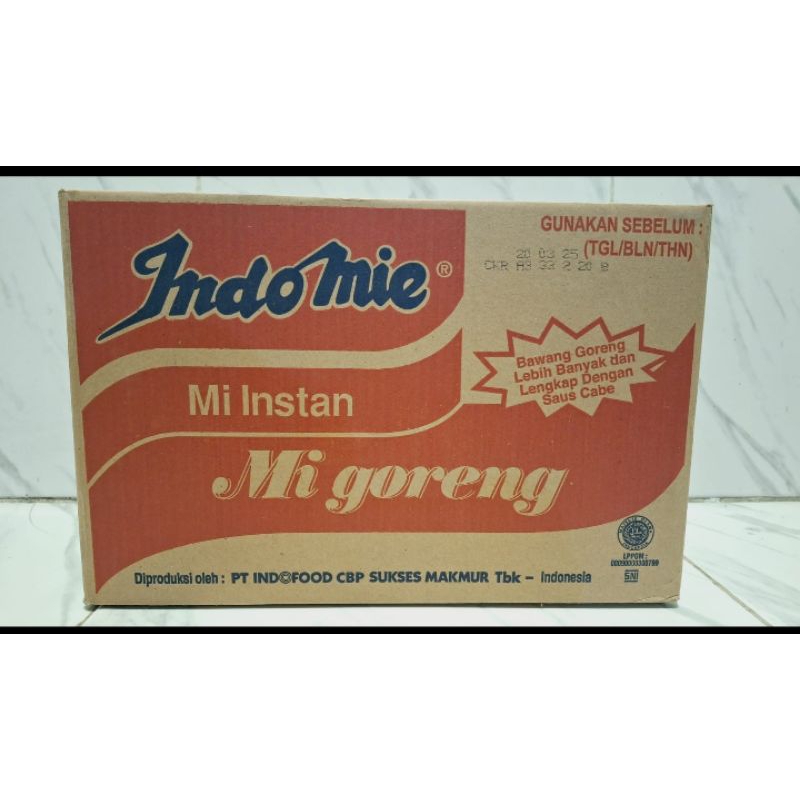 

Indomie goreng 1dus isi 40