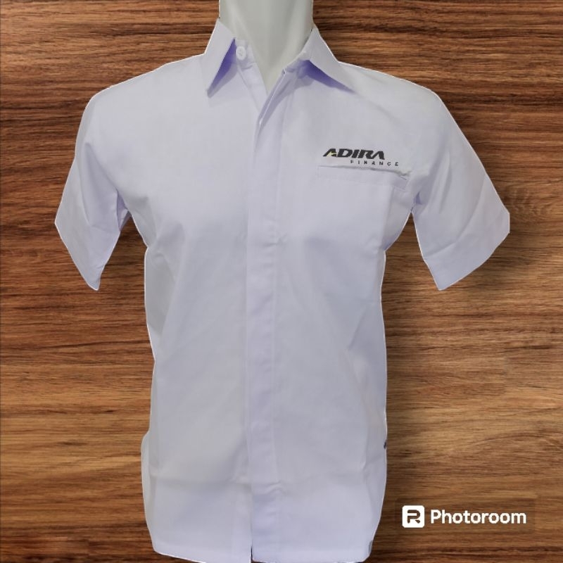 Kemeja ADIRA FINANCE Seragam Adira Finance Putih Pendek