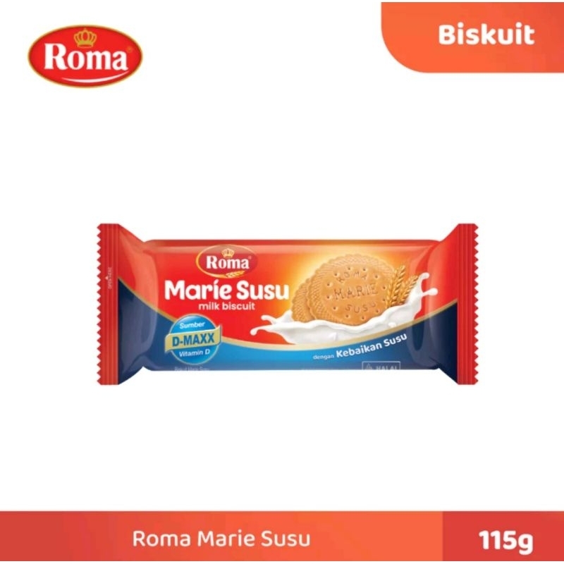 

Roma Biskuit Marie Susu 115 gr ( 1 pcs )