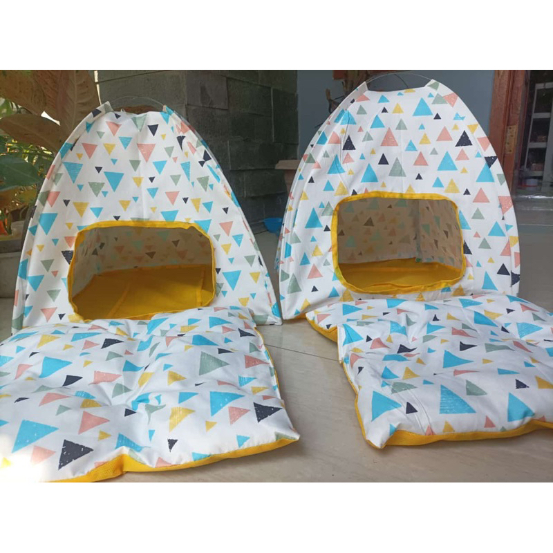 TENDA KUCING Kasur kucing Tenda kucing Full set Motif Karakter