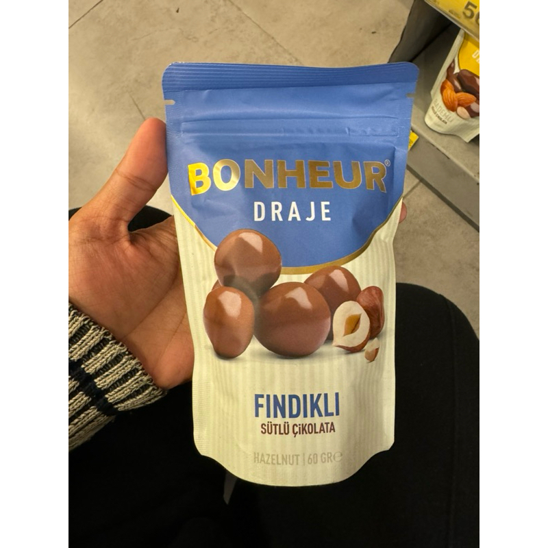 

BONHEUR DRAJE 60g - COKLAT ISI BUAH DAN KOPI