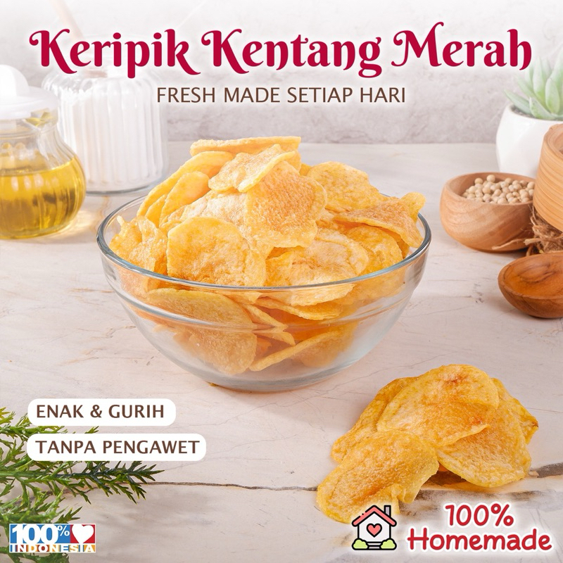 

keripik kentang merah asli