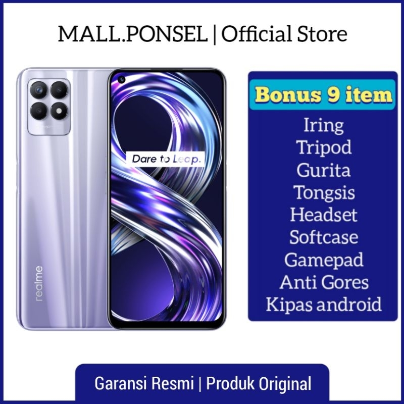 Realme 8i Ram 4GB/64GB + 6GB/128GB Garansi Resmi Realme 1 Tahun