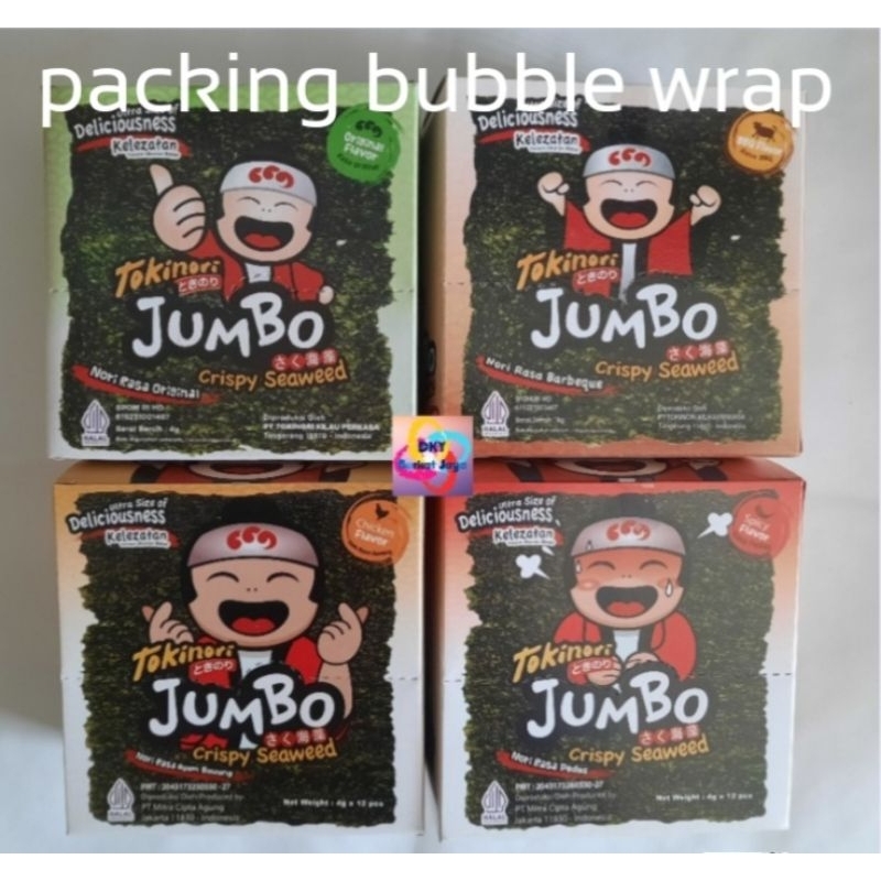 

TOKINORI rumput laut rasa original & BBQ & ayam bawang & pedas per box