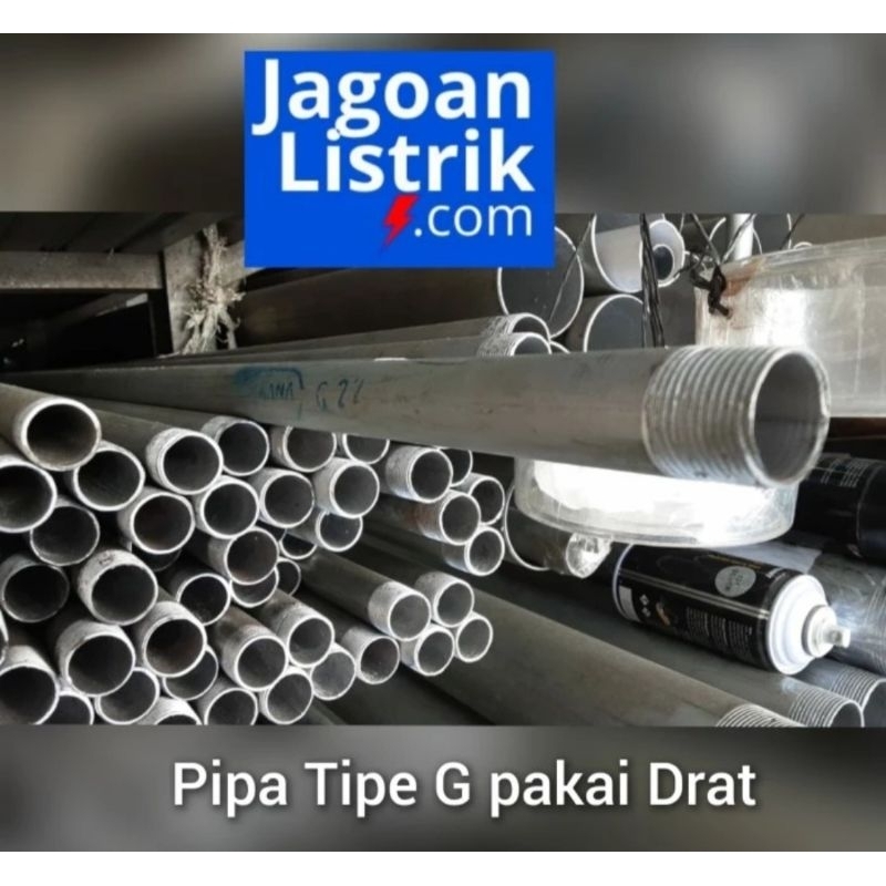 Pipa Conduit G82 3inch Wahana Steel Pipe Besi G-82 3 inch 3" Lokal