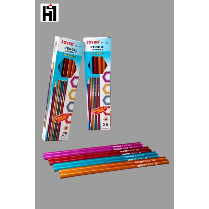 

PENSIL JOYKO P-107 2B Metallic/ 1Pack(12pcs)