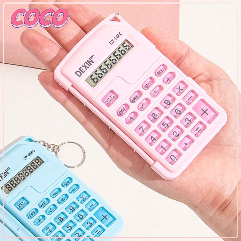 

Kalkulator clamshell 8-bit minimalis portabel mini - coco_market