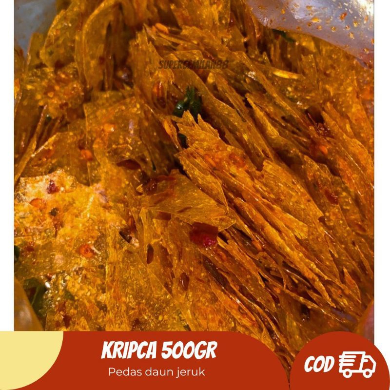 

Kripca pedas daun jeruk 500gr
