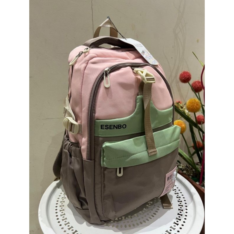 ransel esenbo / ransel sekolah / ransel travel / ransel pria wanita / ransel unisex / tas punggung /
