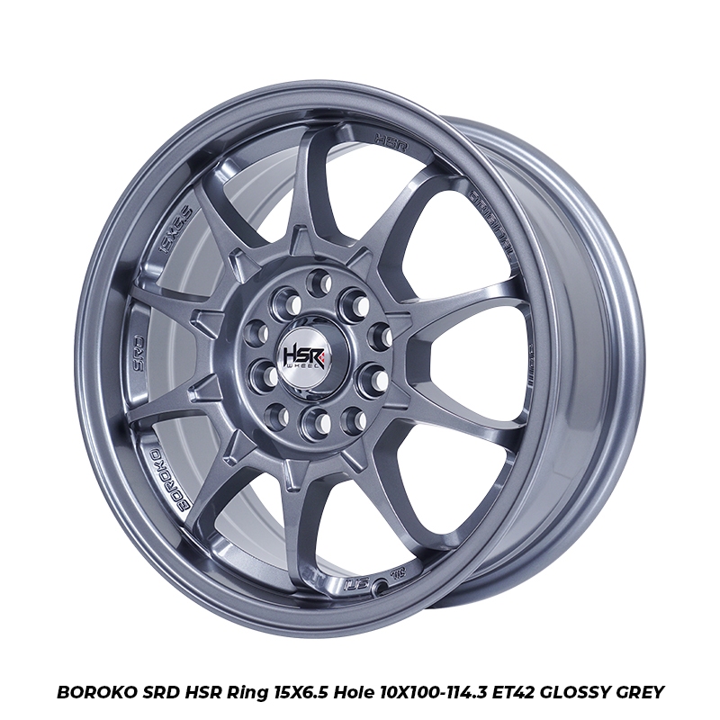 VELG MOBIL SUZUKI ERTIGA HSR BOROKO SRD RING 15 GLOSSY GREY