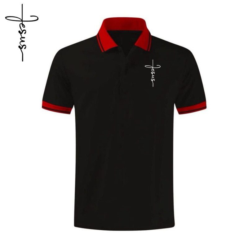 SN STORE - kaos polo shirt salib alkitab jesus christ wangki kaos kerah rohani kristen katolik halel