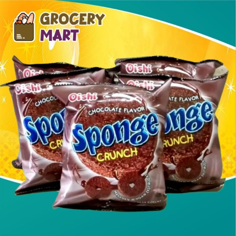 

(RENCENG) Oishi SPONGE Crunch Cokelat 22gr Isi 10Pcs